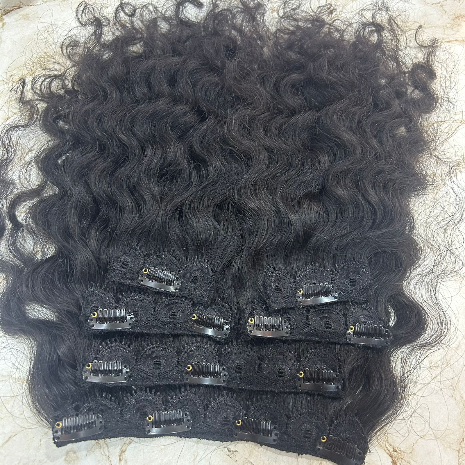 Natural Curly Clip-In Human Hair Extensions - Hair Trends India