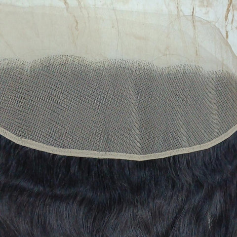 Swiss Lace Wavy Human Hair Frontal from India