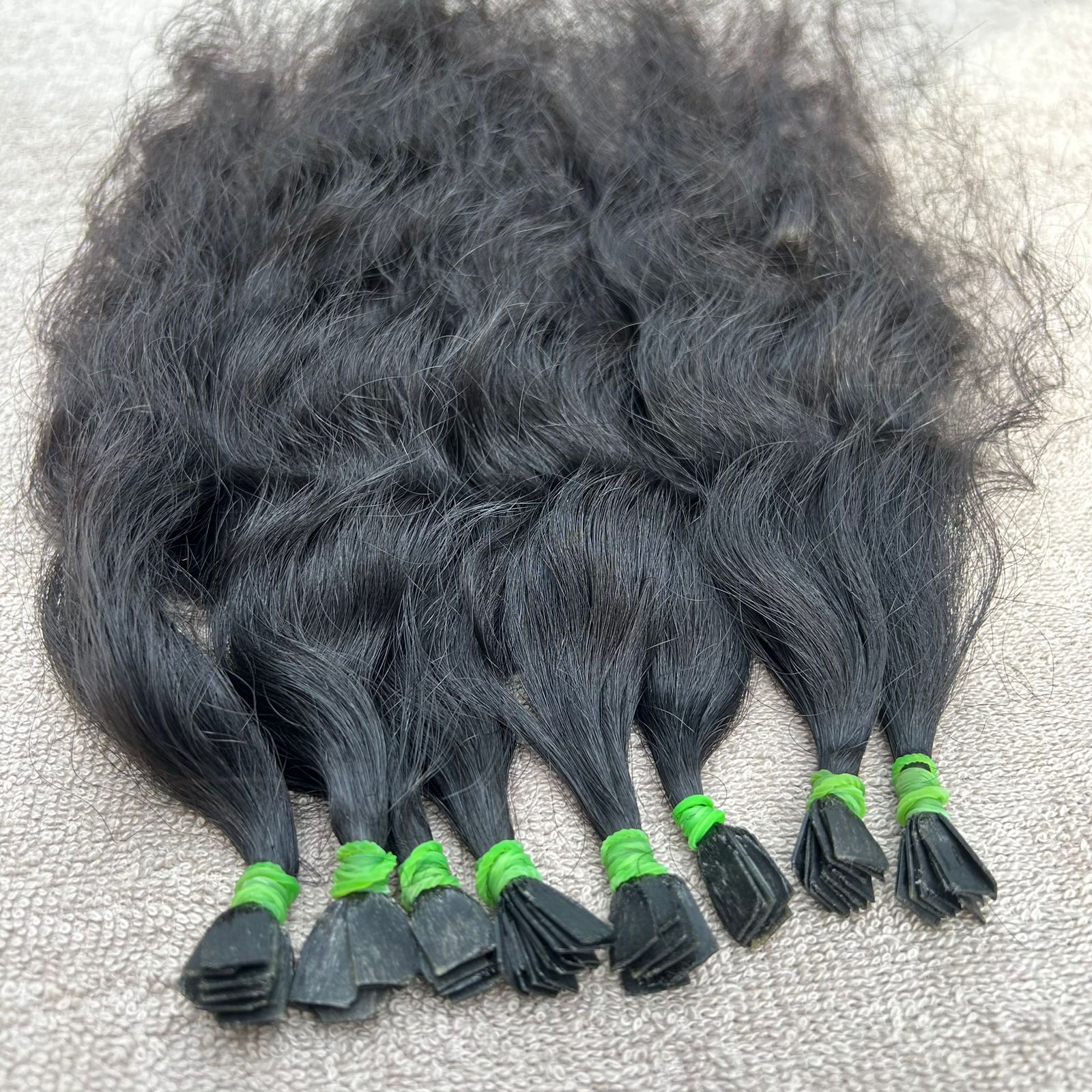 Natural Curly Flat Tip Hair Extensions