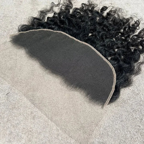 Swiss Lace Wavy Human Hair Frontal from India