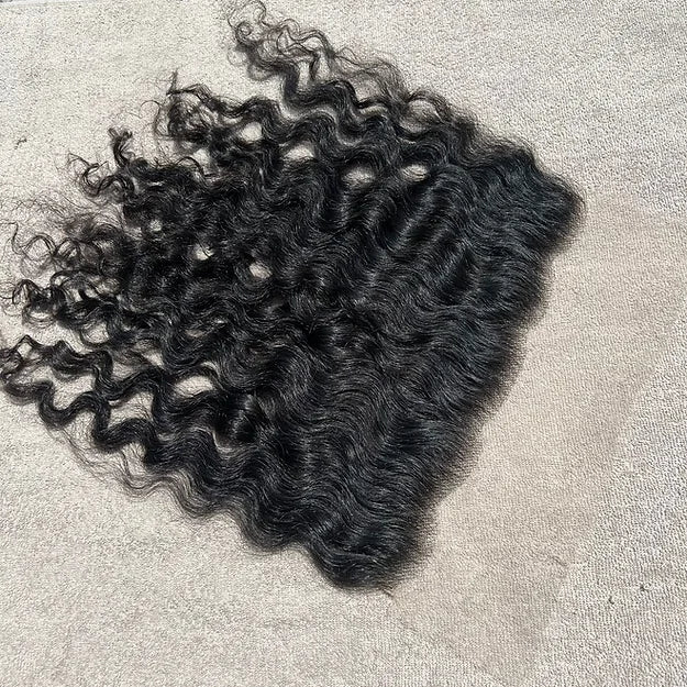 13x6 Curly HD Lace Frontal Human Hair - Hair Trends India