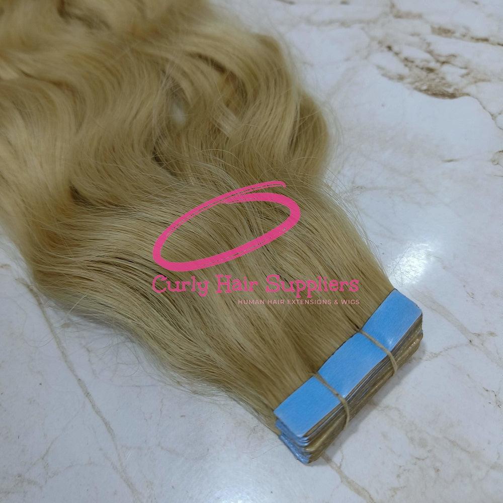 Blonde 613 Tape in Hair Extensions Human hair - Hair Trends India