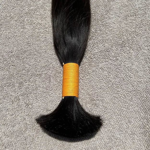 Bulk Straight Braiding Hair Extensions 100% Virgin Human Hair - Hair Trends India