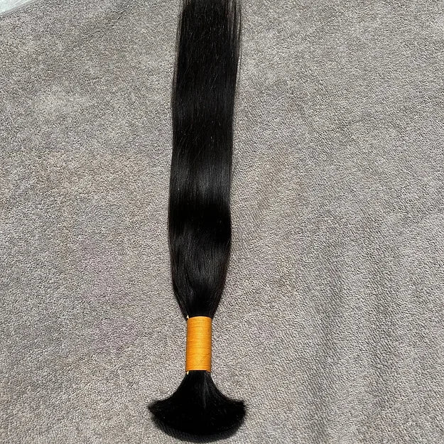 Bulk Straight Braiding Hair Extensions 100% Virgin Human Hair - Hair Trends India