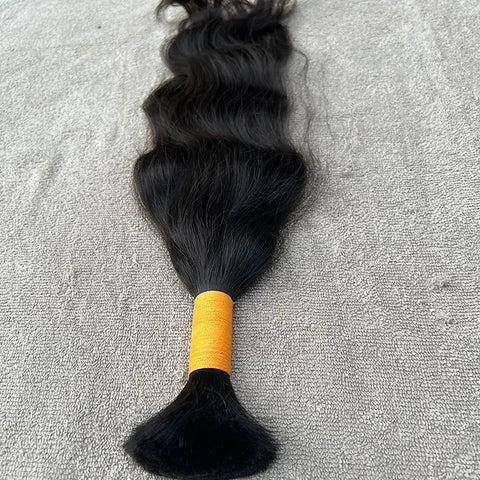 Curly Bulk Human Hair Braiding