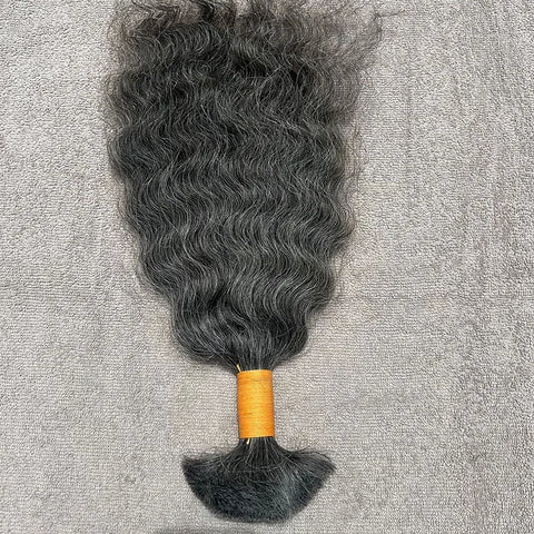Curly Bulk Human Hair Braiding