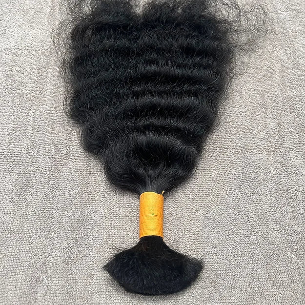 Curly Bulk Human Hair Braiding - Hair Trends India