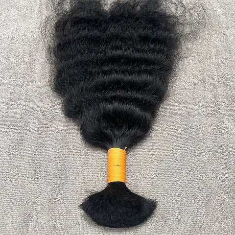 Curly Bulk Human Hair Braiding
