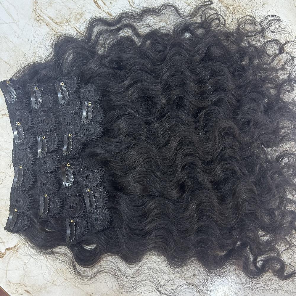Natural Curly Clip-In Human Hair Extensions - Hair Trends India