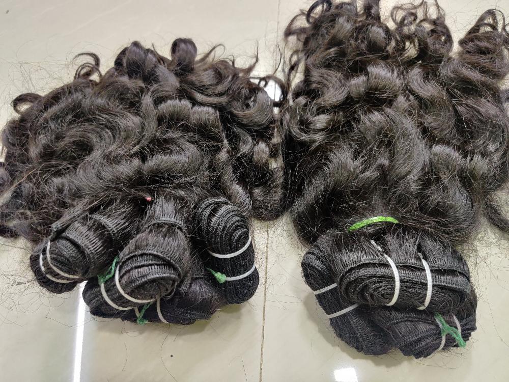 Natural Baby curly human hair bundles - Hair Trends India