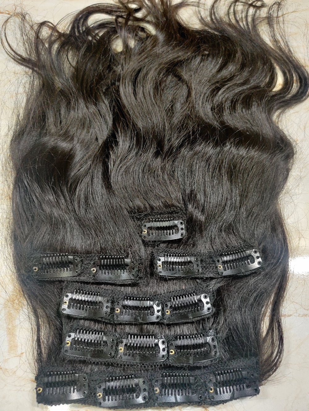 Natural Straight Clip-In Hair Extensions - Hair Trends India
