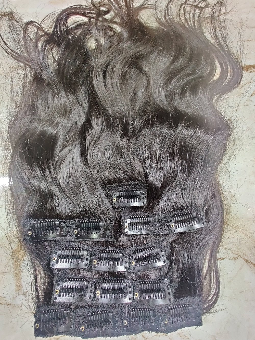 Natural Wavy Clip-In Hair Extensions - Hair Trends India