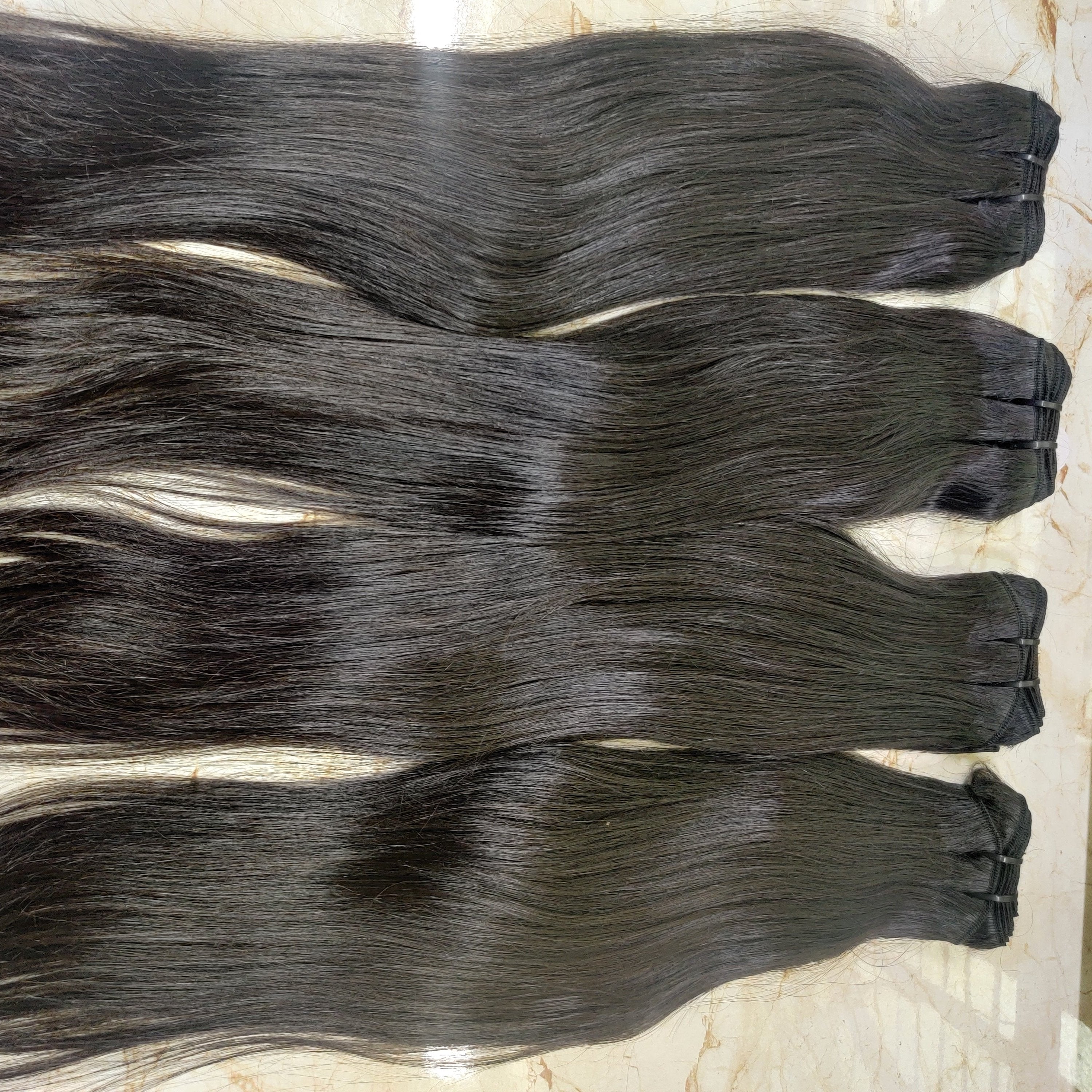 Natural straight human hair bundles - Hair Trends India