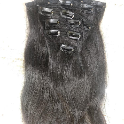 Blonde Clip in Extensions Human Hair