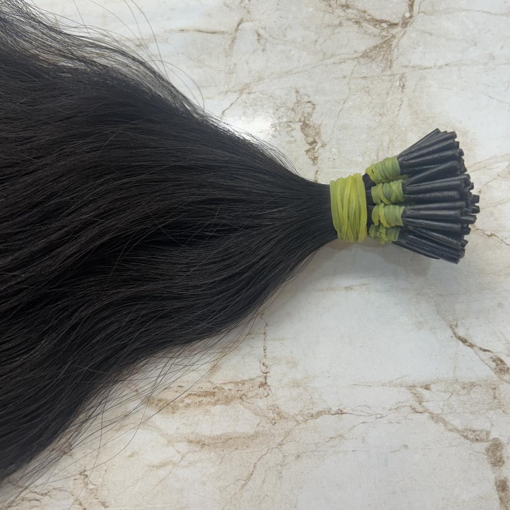 Natural Wavy I Tip Human Hair Extensions - Hair Trends India