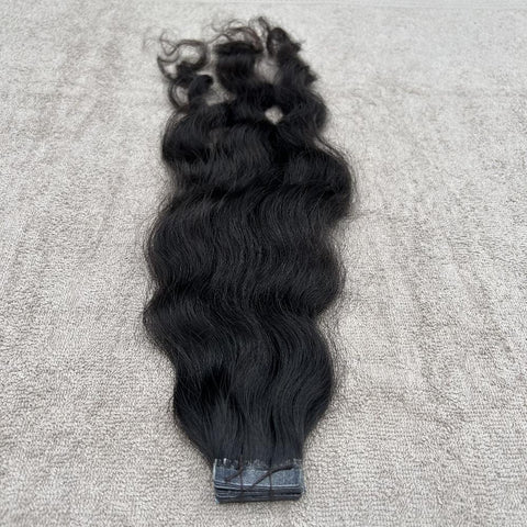 Natural Straight Tape Hair Extensions made in india
