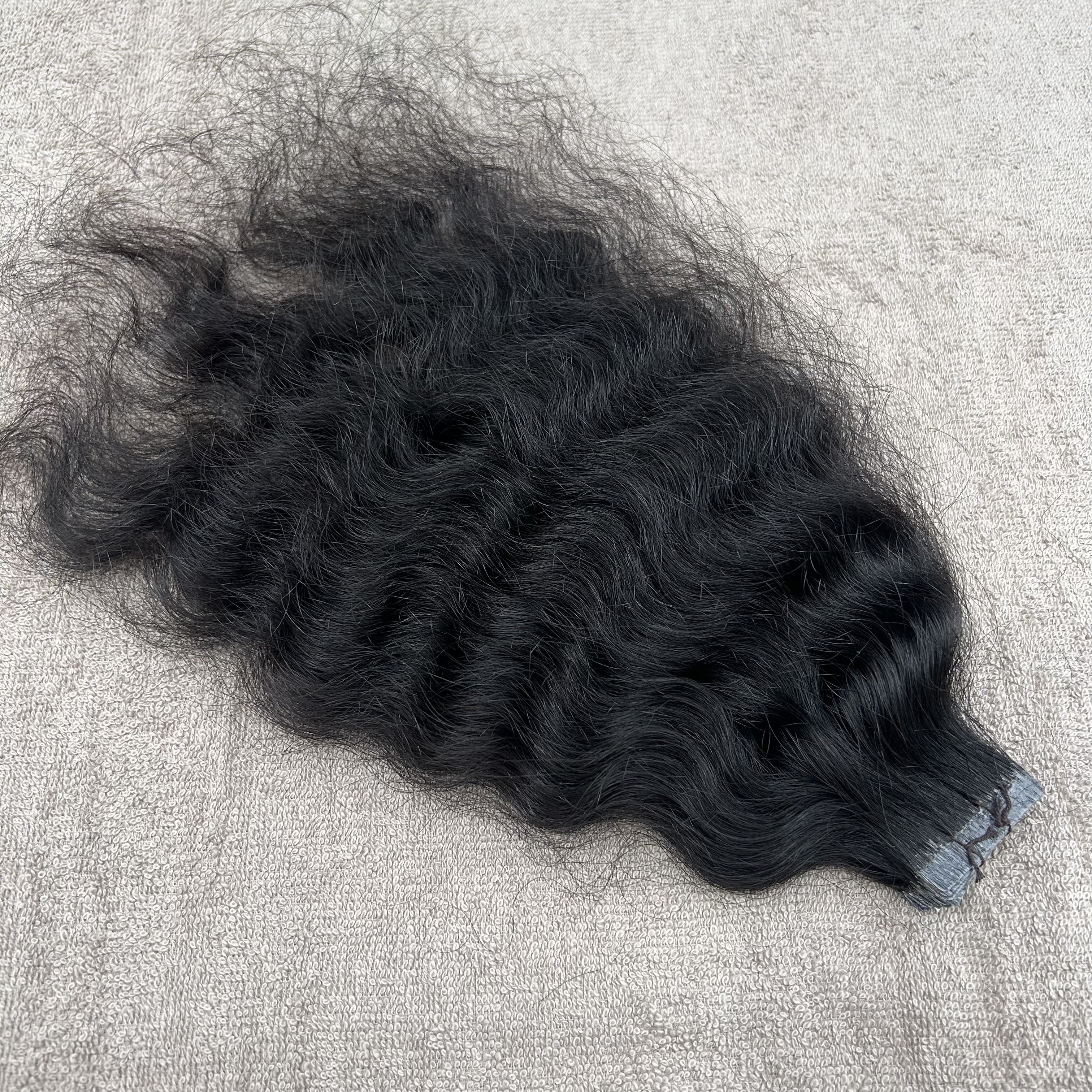 Natural Curly Tape in Hair Extensions - Hair Trends India