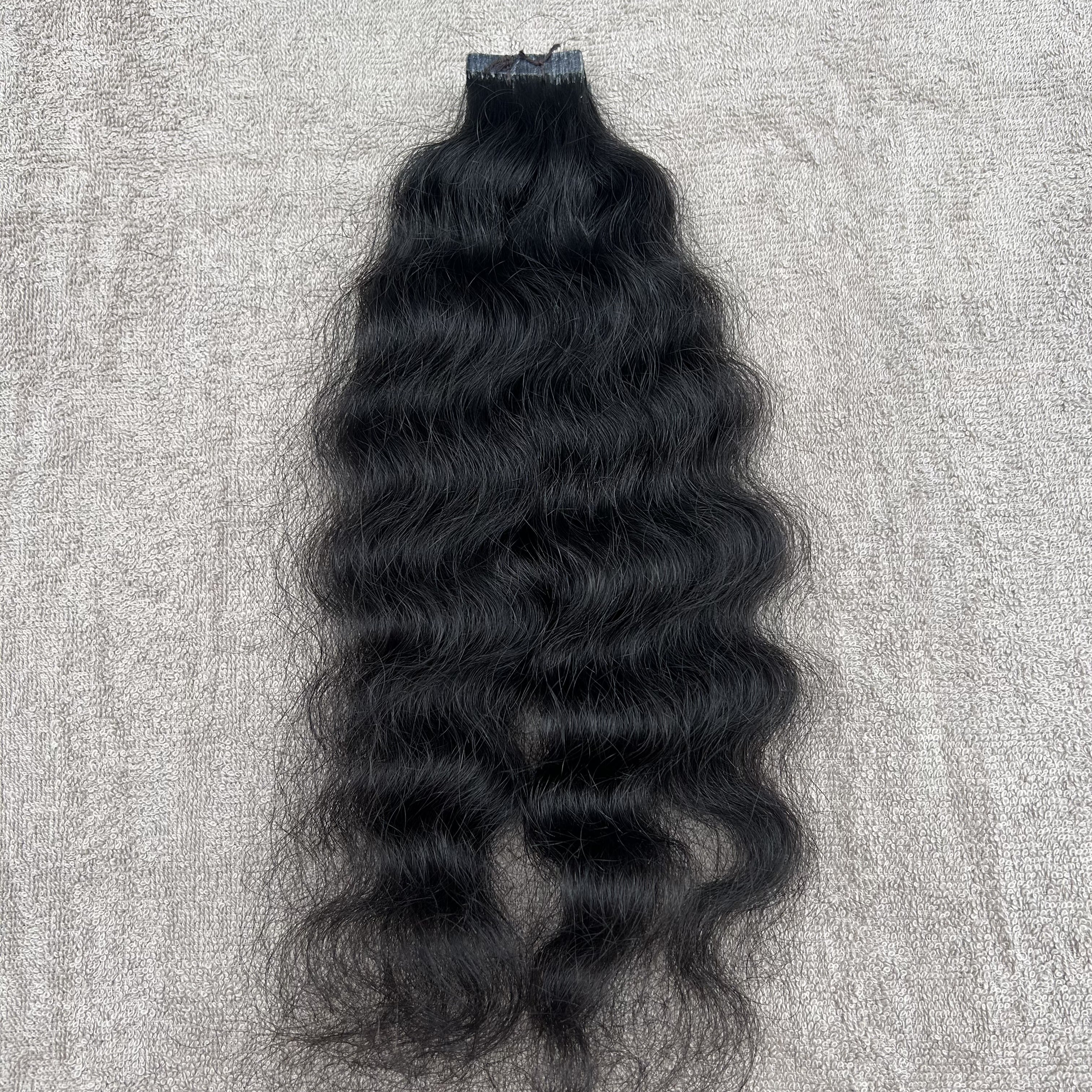 Natural Curly Tape in Hair Extensions - Hair Trends India