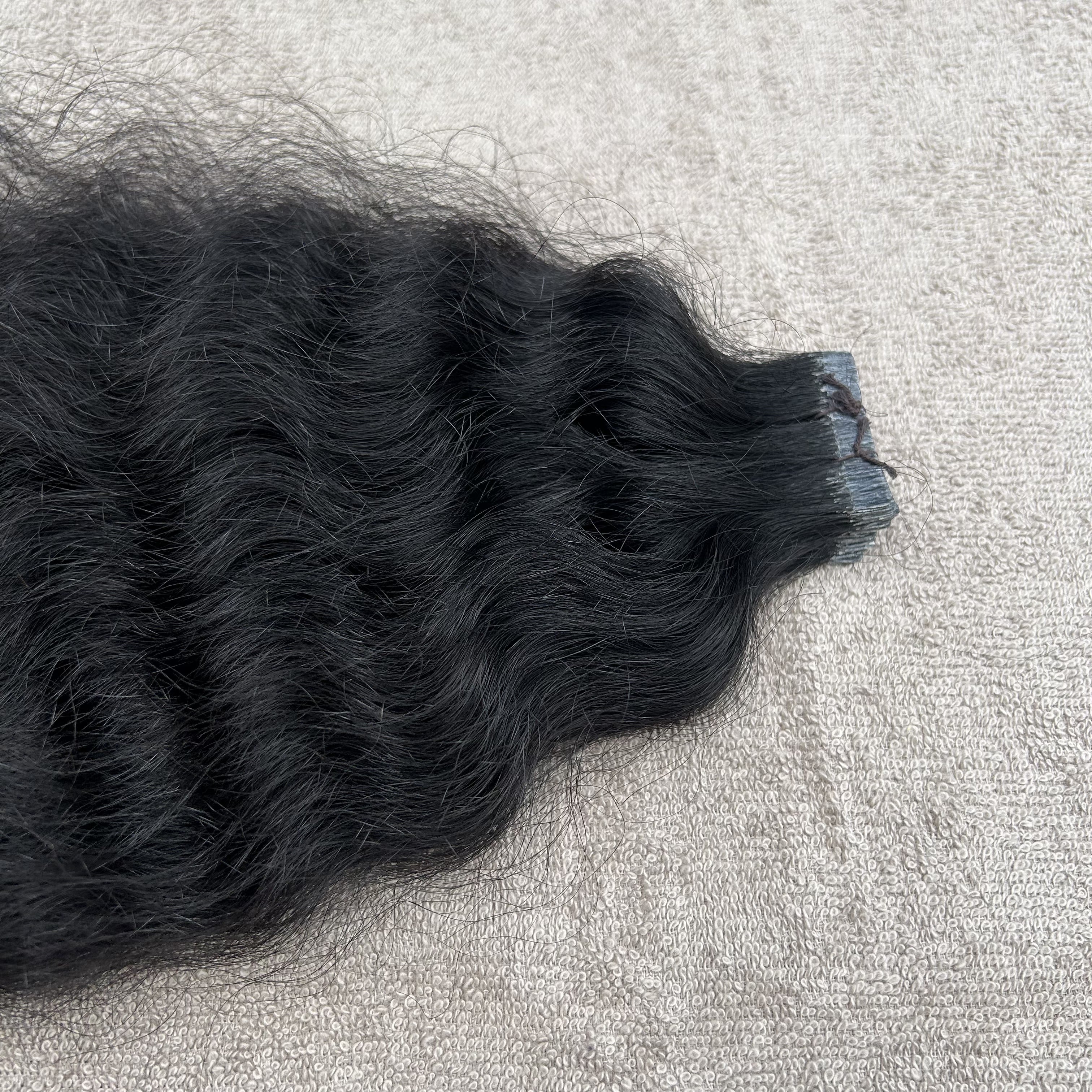 Natural Curly Tape in Hair Extensions - Hair Trends India