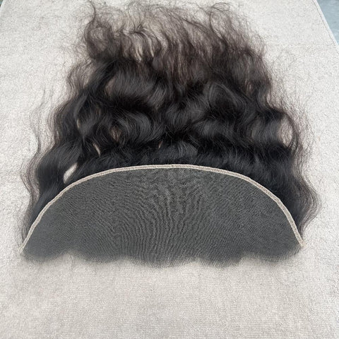Swiss Lace Wavy Human Hair Frontal from India