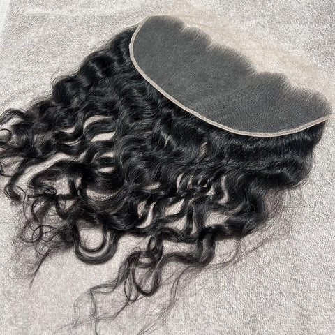 Swiss Lace Wavy Human Hair Frontal from India