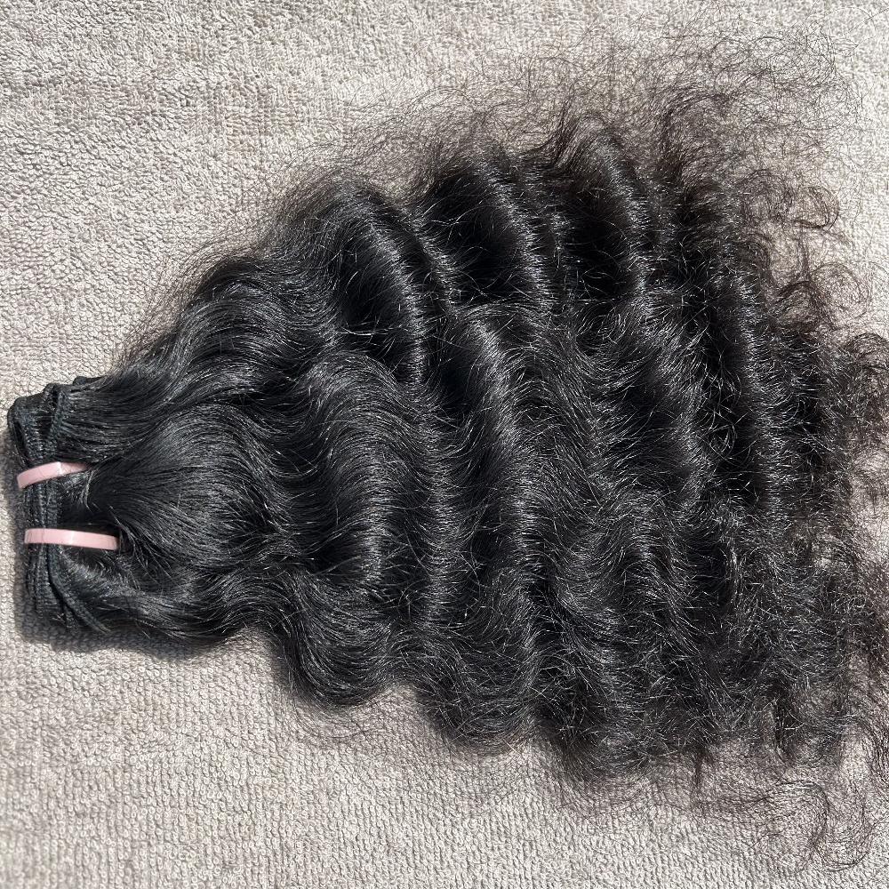 Raw Curly Human Hair Weave Bundles - Hair Trends India