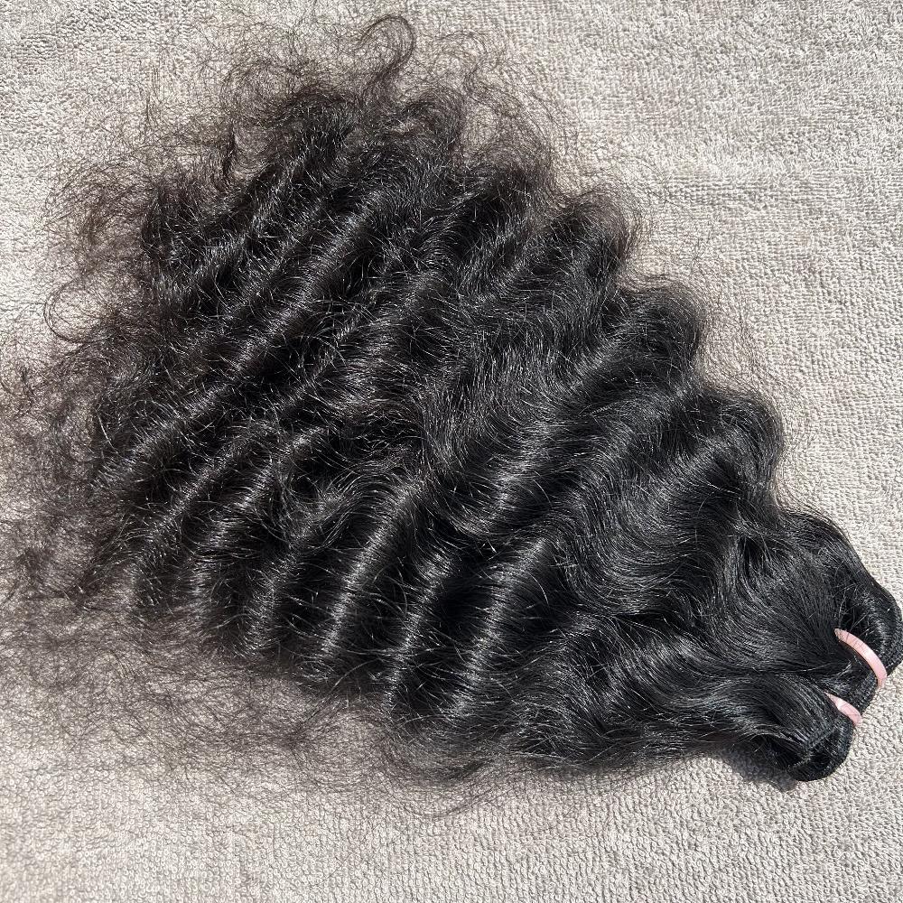 Raw Curly Human Hair Weave Bundles - Hair Trends India