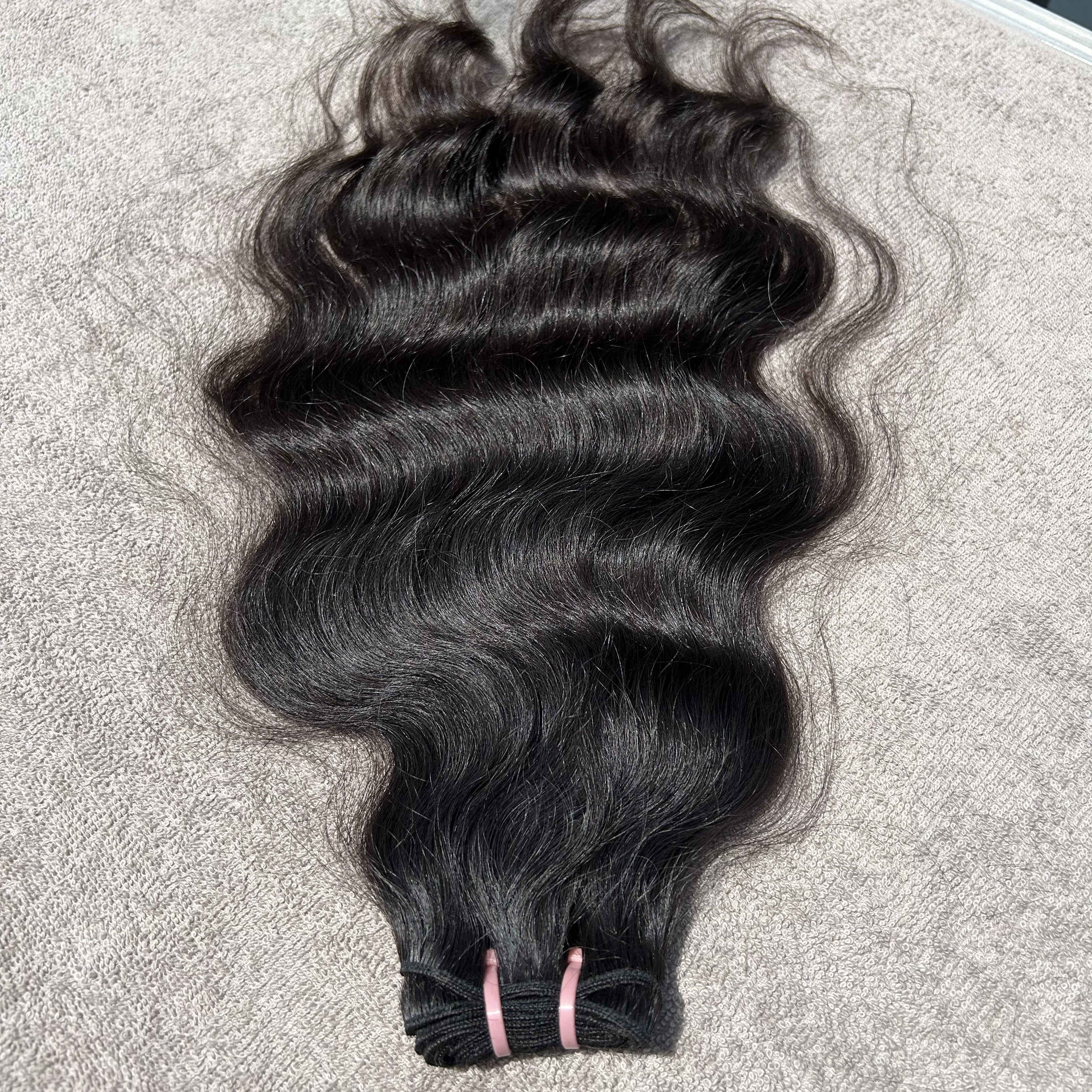 100% Natural Wavy Remy Human Hair Extensions