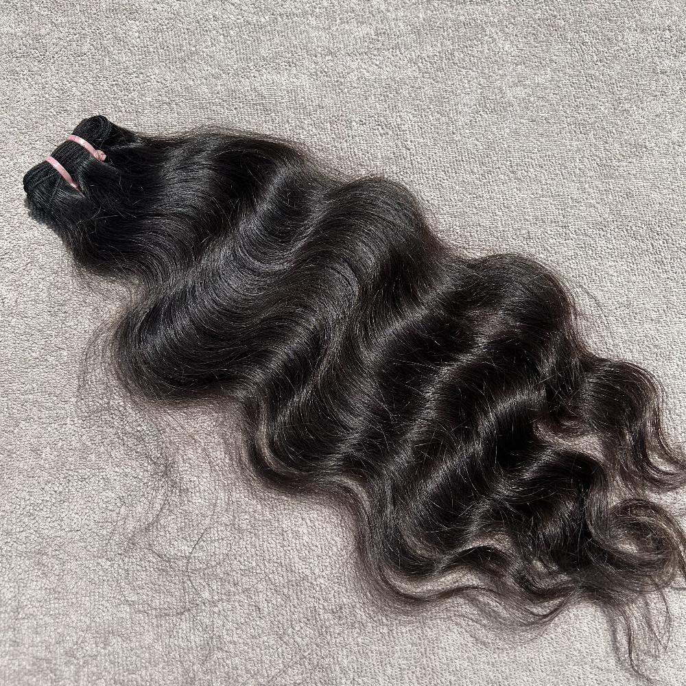 Natural Wavy Hair Machine Weft Bundles - Hair Trends India