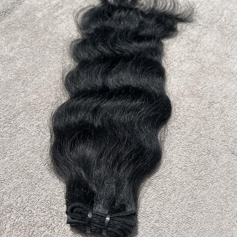 Deep curly human hair weave extensions