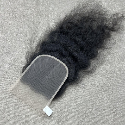 Curly Human Hair Bundles with Closure
