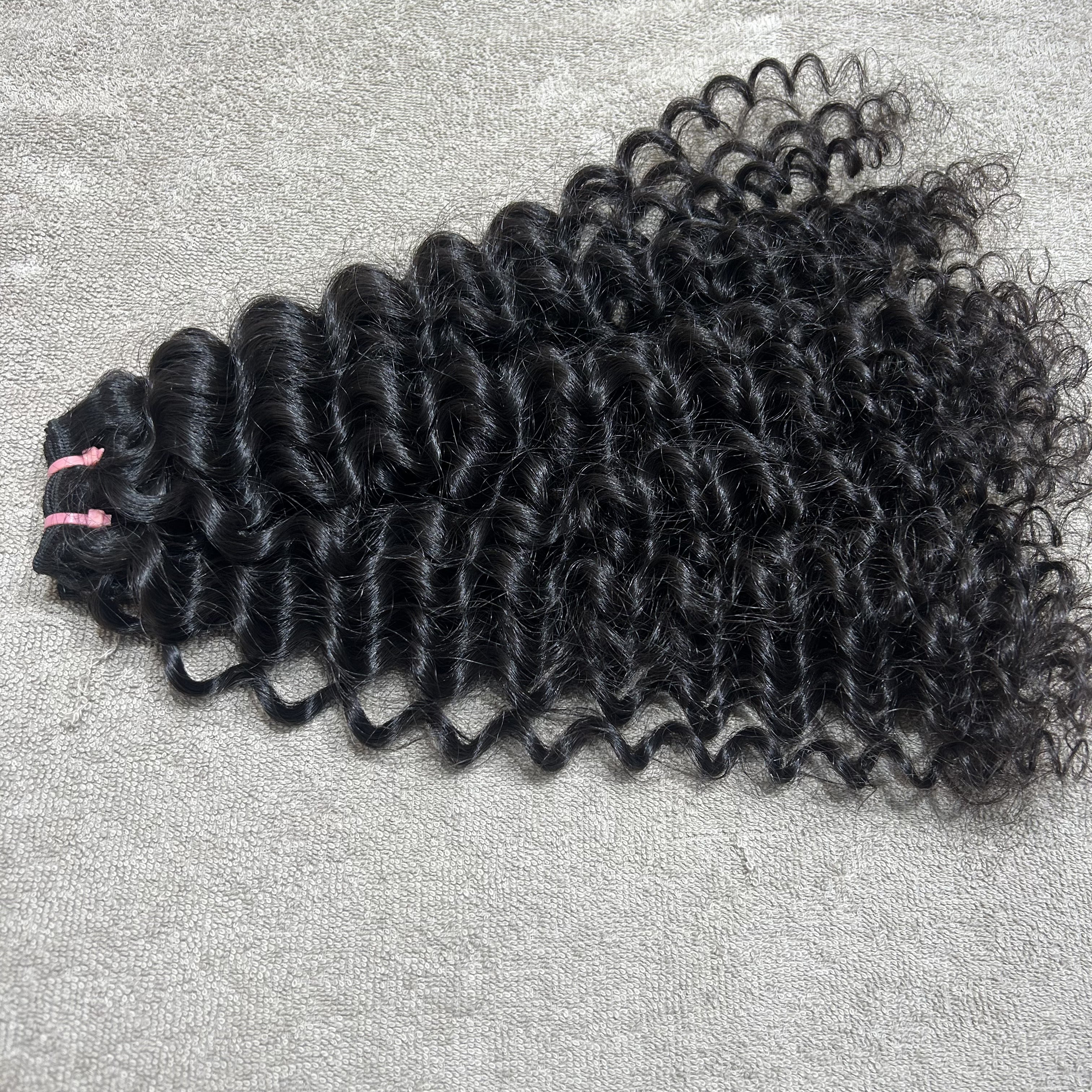 Tight Deep Curly Hair Weft Bundles - Hair Trends India