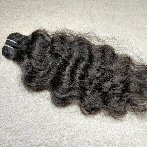 Deep curly human hair weave extensions