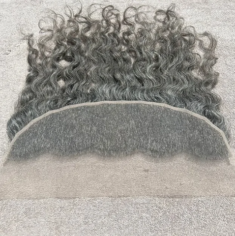 Swiss Lace Wavy Human Hair Frontal from India