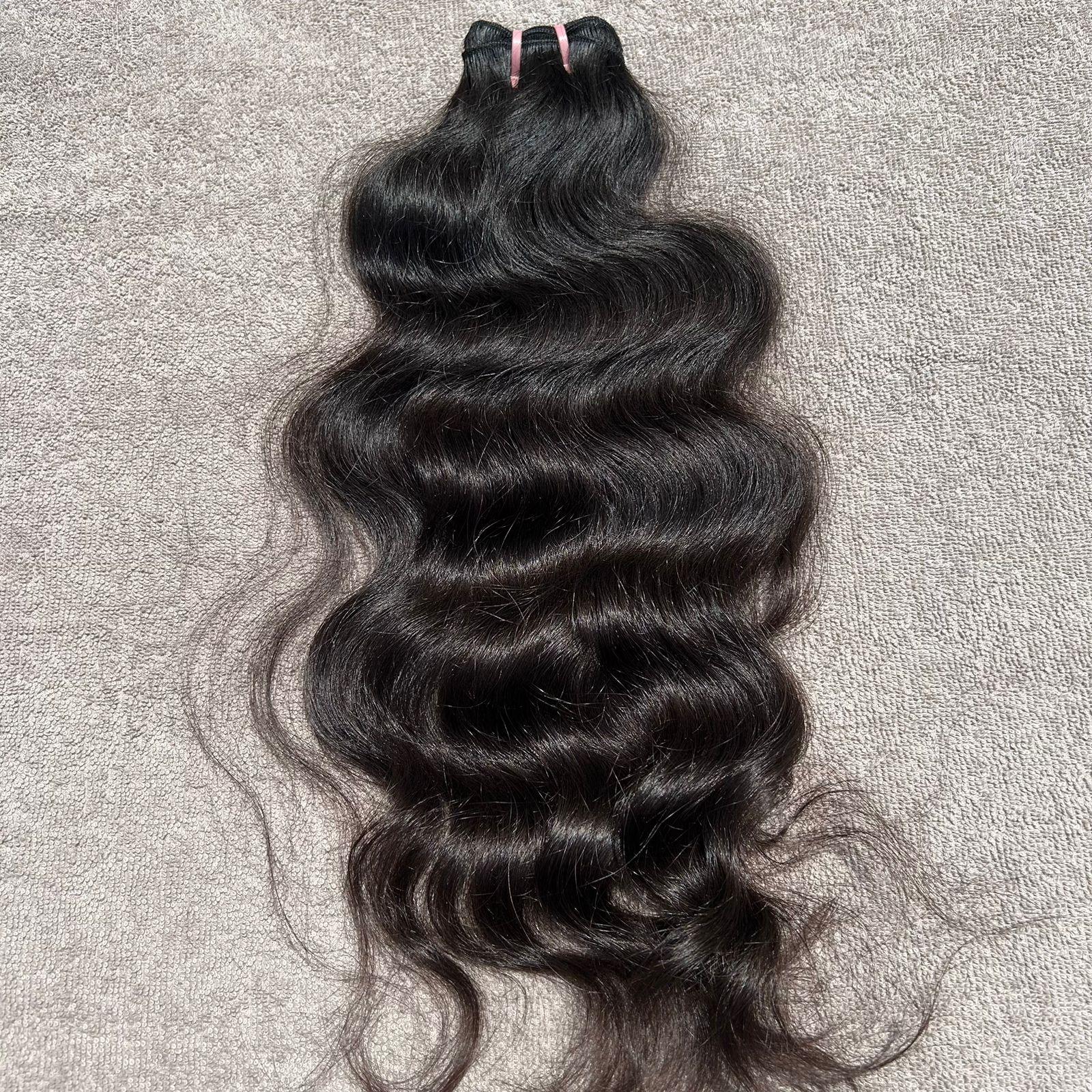 Deep Wavy Raw Hair Weft Bundles - Hair Trends India