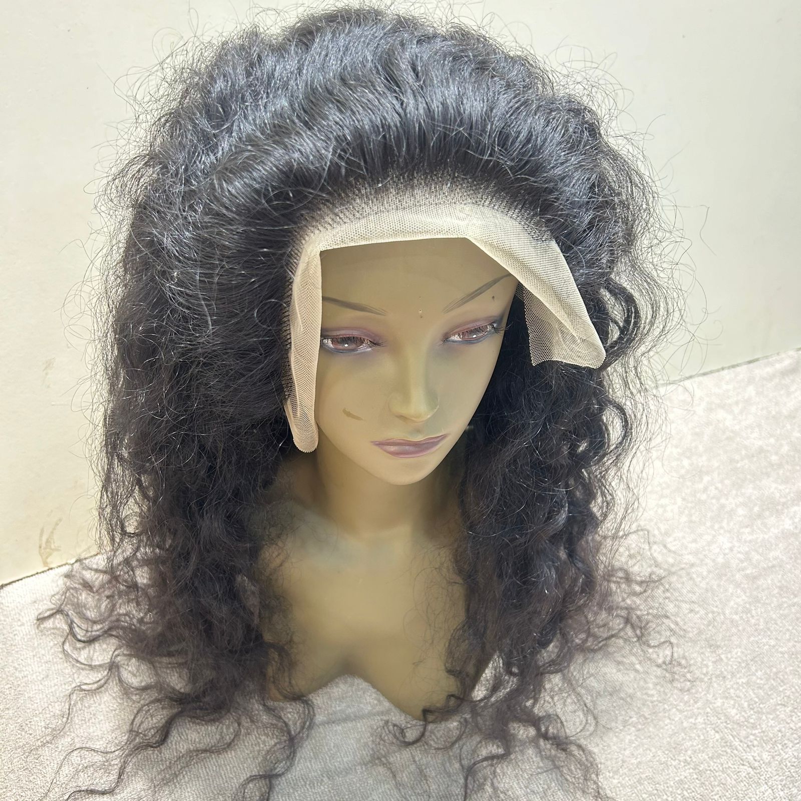 Front Lace Curly Human Hair wig