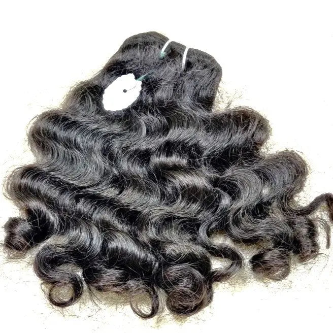 Natural Baby curly human hair bundles - Image #1