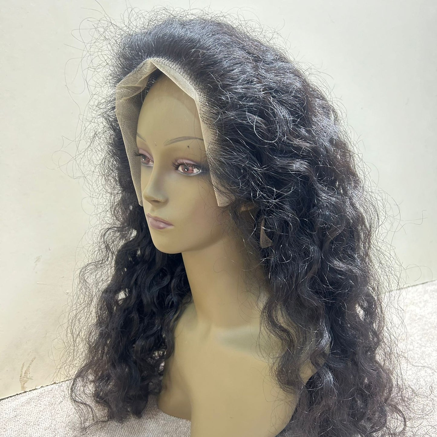 Front Lace Curly Human Hair wig