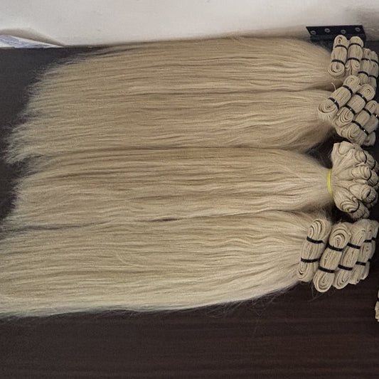 Blonde Weft Human Hair Bundles