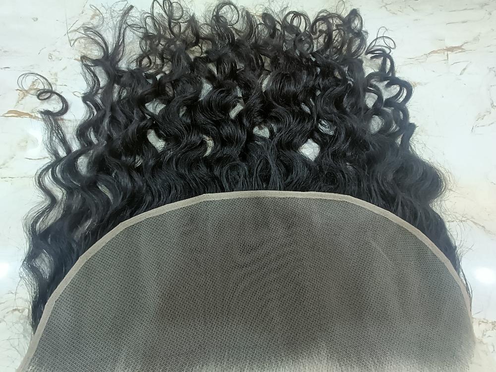 Swiss Lace Curly Human Hair Frontal