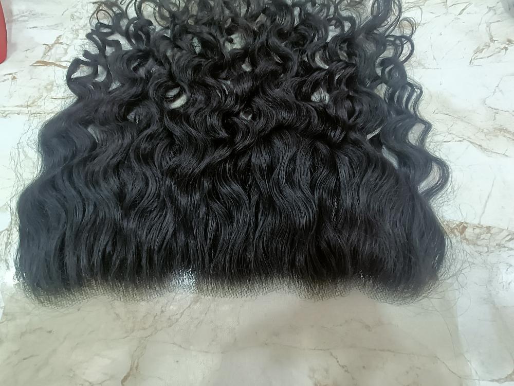 Swiss Lace Curly Human Hair Frontal