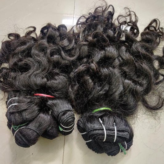 Natural Baby curly human hair bundles