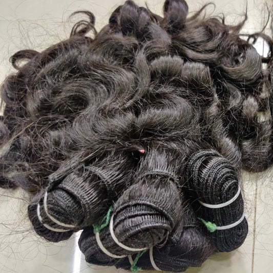 Short Baby Curly Hair Weft Bundles