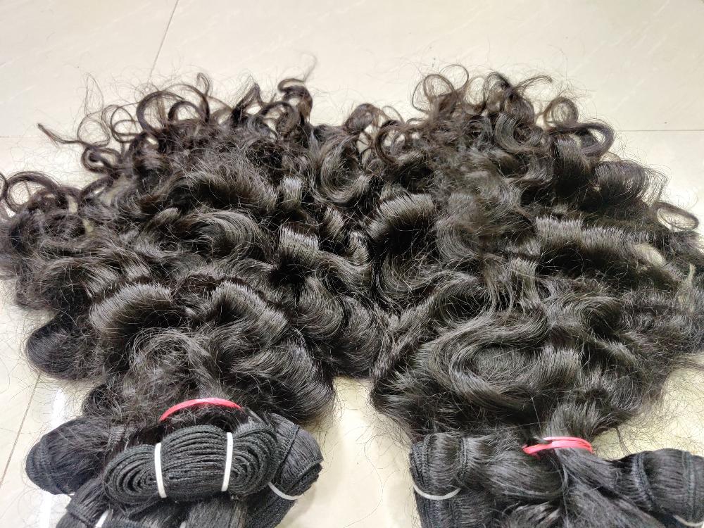 Natural Baby curly human hair bundles