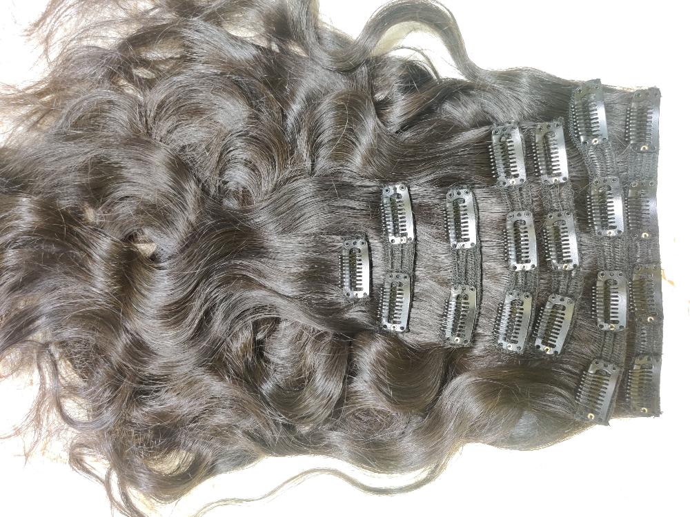 Natural Wavy Clip-In Hair Extensions