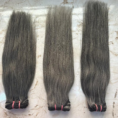 Natural Grey Human Hair Bundle Deals - Hair Trends India