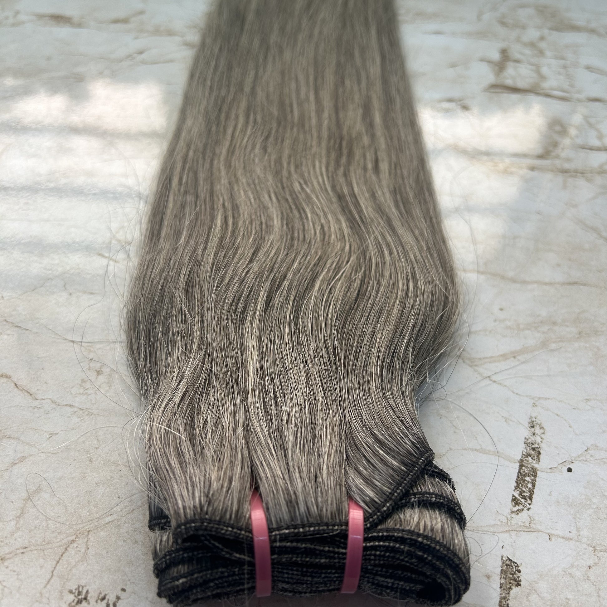 Black and Grey Human Hair Extensions