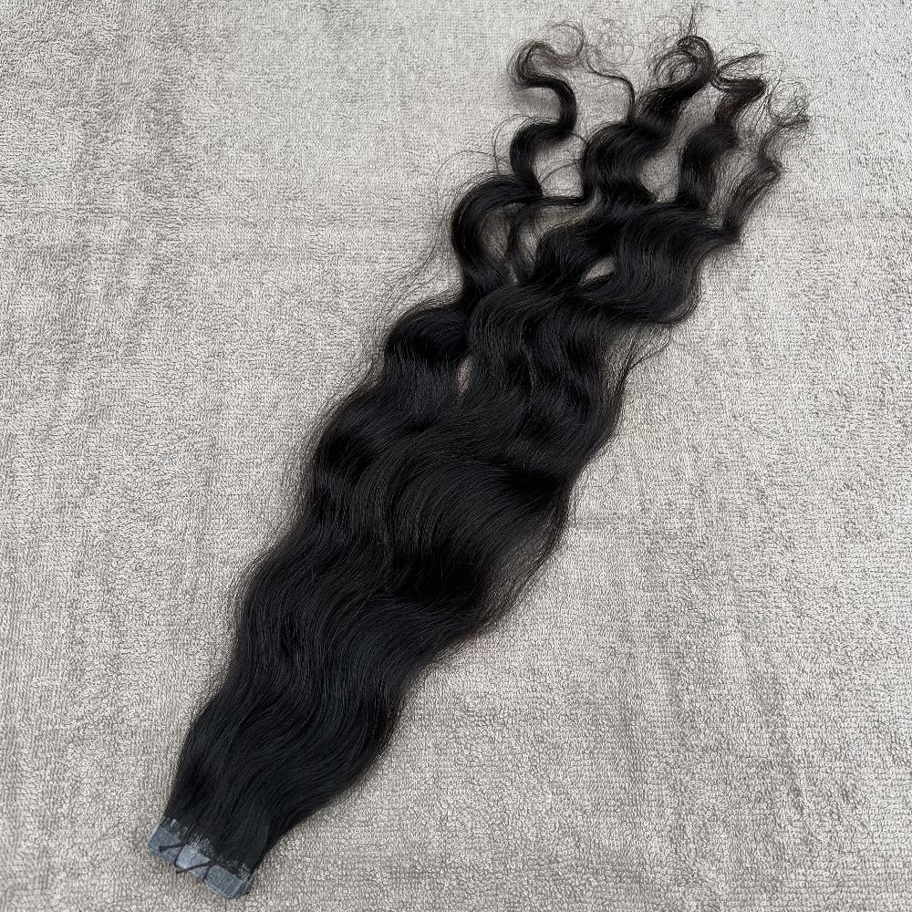 Natural Wavy Tape in Hair Extensions