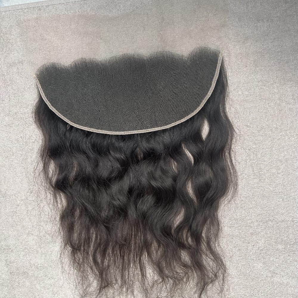 Swiss Lace Wavy Human Hair Frontal