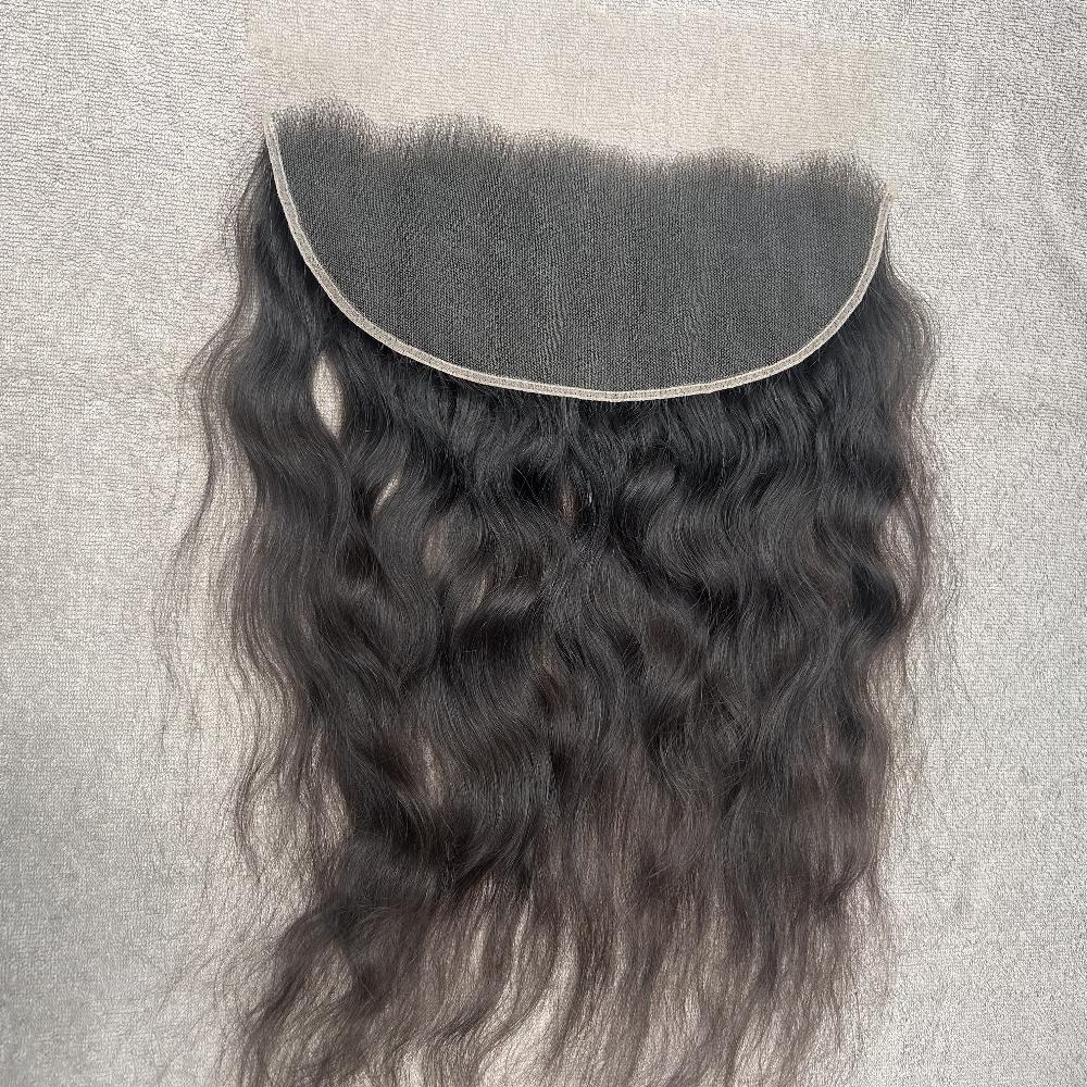 Swiss Lace Wavy Human Hair Frontal